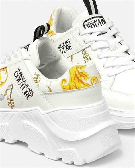 versace bianche uomo|Sneaker Speedtrack Chain Couture Bianco,Stampa .